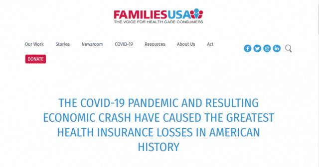 540万美国人因疫情失去医疗保险 联邦政府坐视不管