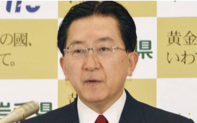 岩手县知事达增拓也（共同社）