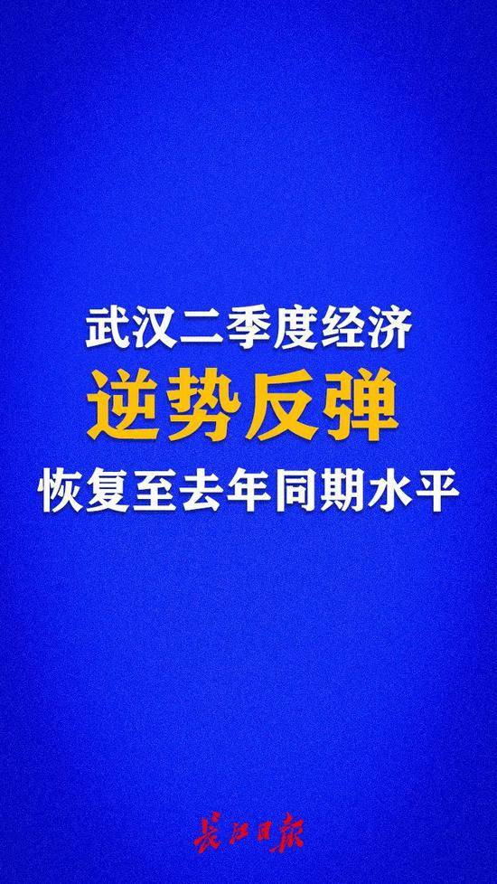 武汉今年二季度经济实现逆势反弹、单季打平