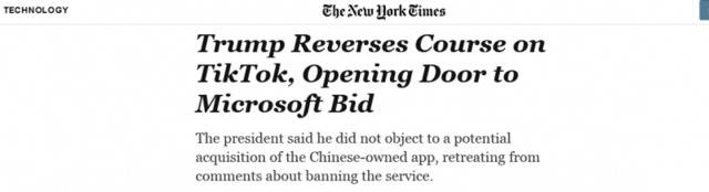 《纽约时报》报道截图