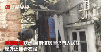 广州海珠涌大桥中央的钉子户：目前仍有人居住