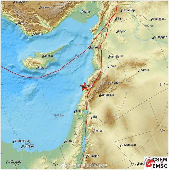 黎巴嫩首都突发爆炸引发3.3级地震