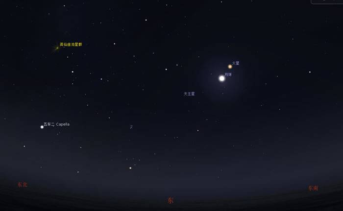 8月9日“火星合月”