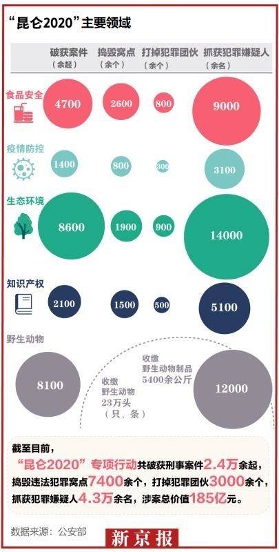 “昆仑2020”行动三个月，破获刑案2万余起