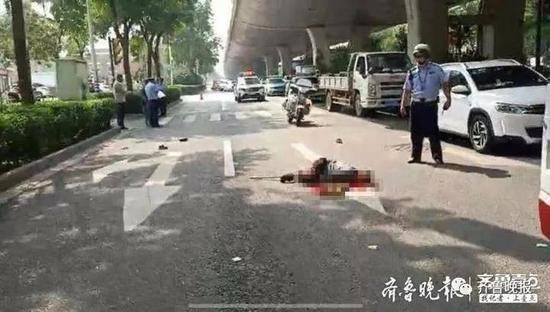 男童和老人过马路时被撞出去十几米经抢救无效身亡