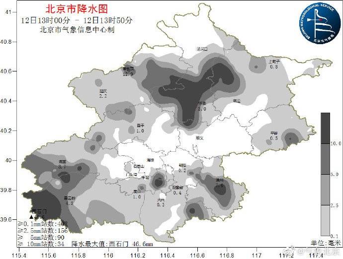 图/气象北京微博