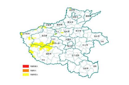 河南发布汛期地质灾害气象黄色预警