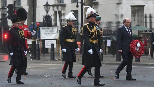 英国举行仪式纪念第二次世界大战对日战争胜利纪念日75周年