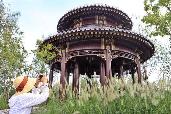 北京城市副中心绿心落成节气环，一条路上遍览24节气景观