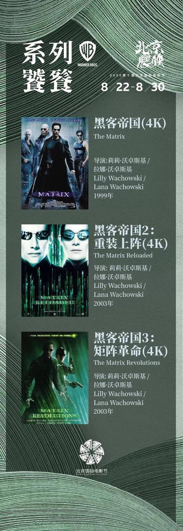 4K修复版《黑客帝国》三部曲将登陆北京国际电影节