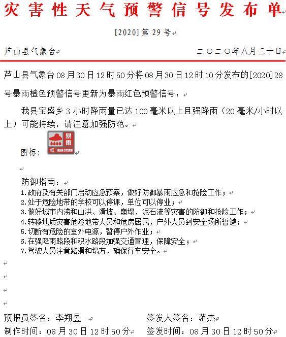四川雅安：暴雨致电力线路受损 芦山县发布暴雨红色预警