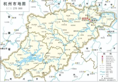 最新版浙江省标准地图发布