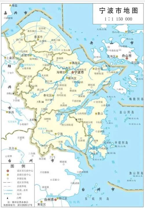 最新版浙江省标准地图发布