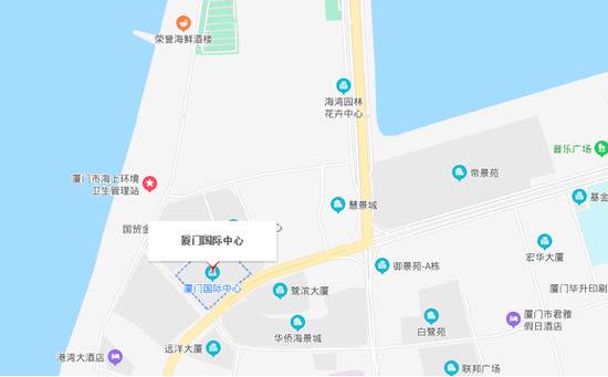 厦门中心所处位置图片来源：百度地图