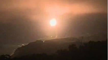 台“中科院”24日晚间试射导弹。图源：台媒