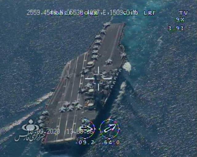 伊朗又派无人机围观过美航母 甲板上战机看得一清二楚
