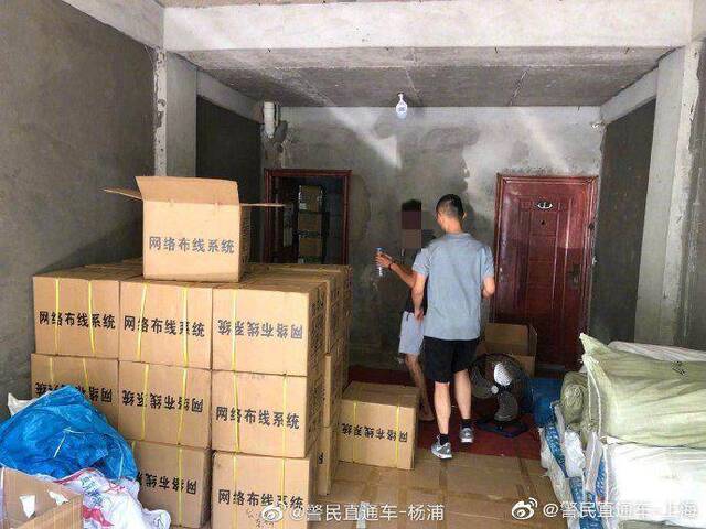 上海警方侦破制售假冒品牌网线案 查获16吨假网线