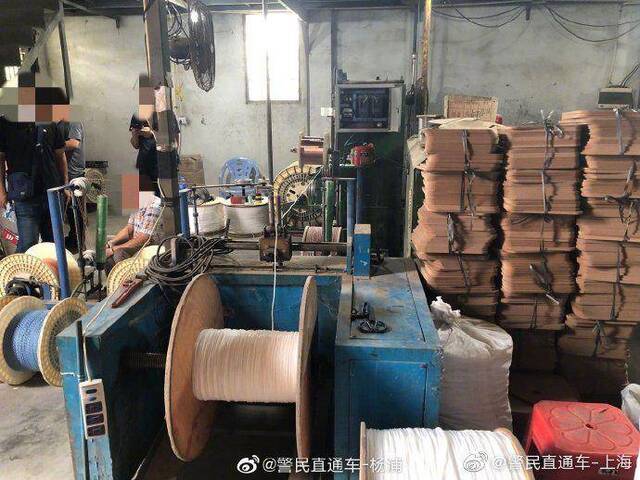 上海警方侦破制售假冒品牌网线案 查获16吨假网线