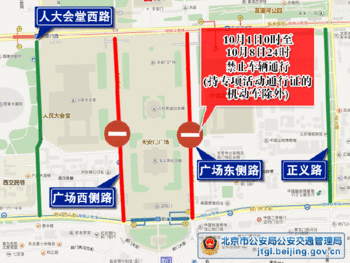 提醒！北京这些道路“十一”假期采取交通管理措施
