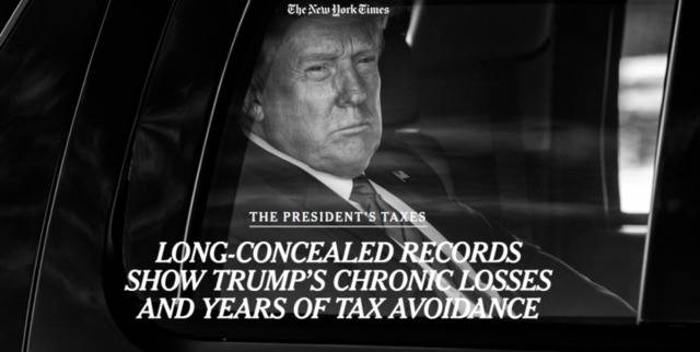美媒爆特朗普过去15年中有10年没缴税，2016年只缴750美元联邦所得税，本人回应:假新闻
