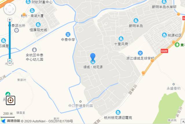 小区地理位置示意图