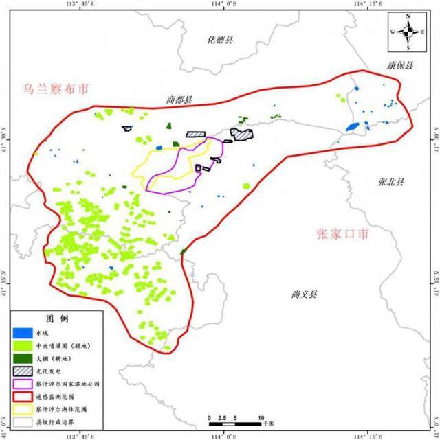 同一湿地在河北和内蒙古两地保护和管理标准不统一。督察办供图