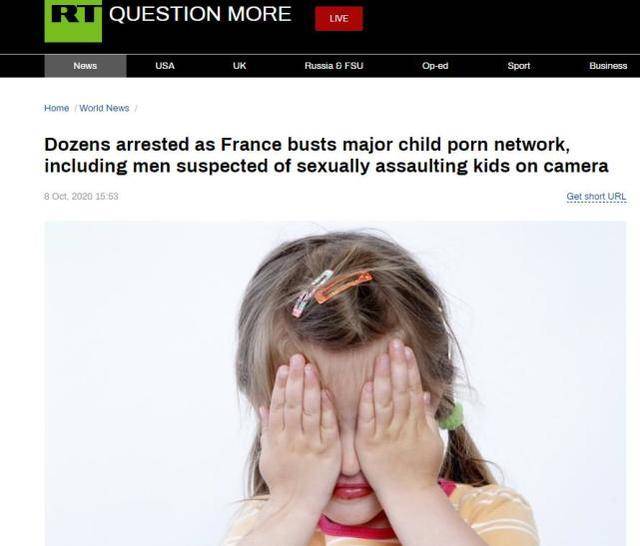 法国查封儿童色情网站逮捕61人，嫌犯包括官员教师宗教领袖