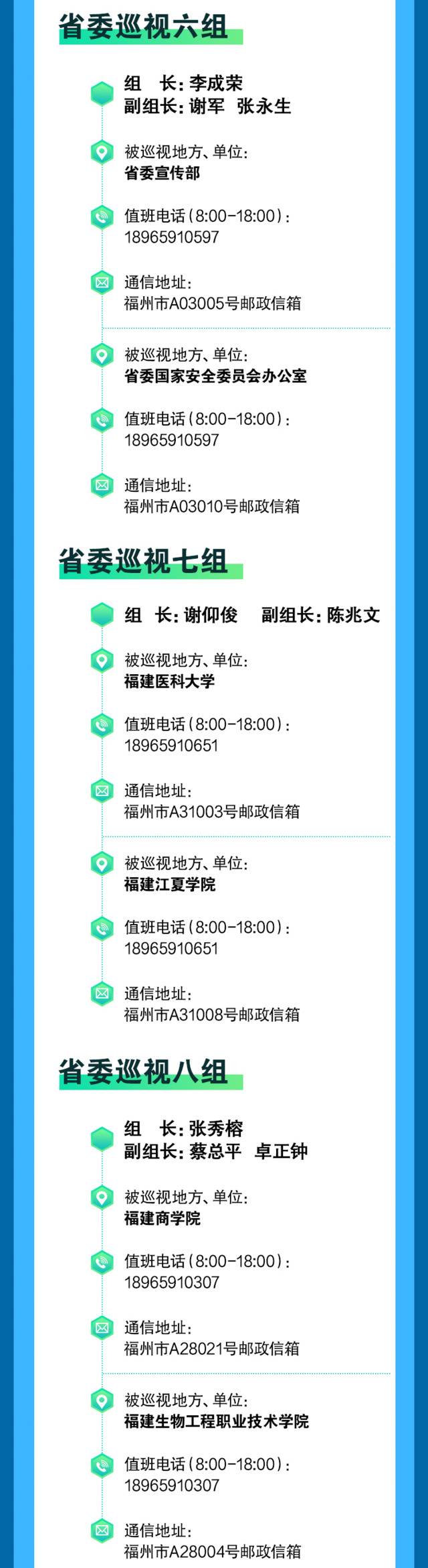 十届省委第九轮第一批巡视展开！10个巡视组进驻20个地方、单位开展巡视