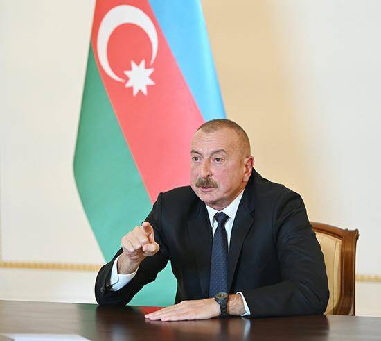 阿塞拜疆总统阿利耶夫。人民视觉图