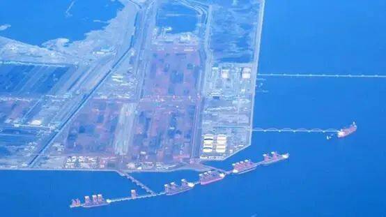 成排澳大利亚载着煤炭的货船停在中国河北省唐山市京唐港，图源：“澳大利亚新闻网”