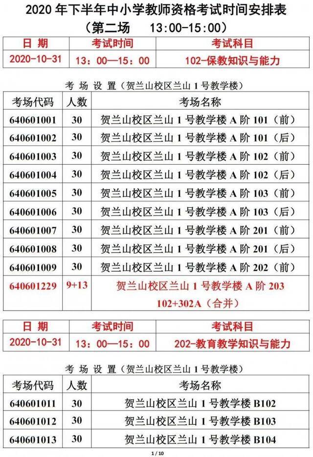 重要提醒！宁夏2020年下半年中小学教师资格考试注意事项来啦