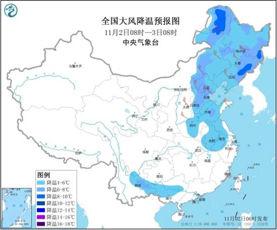 东北将现全天候“冰”冷 西南地区阴雨不断