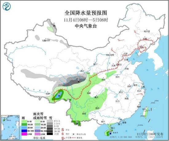 东北将现全天候“冰”冷 西南地区阴雨不断