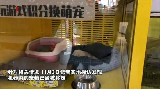 上海一商场内现活猫活犬抽奖机被指虐待动物涉事企业最新回应