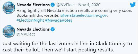图自内华达州选举部门社交账号