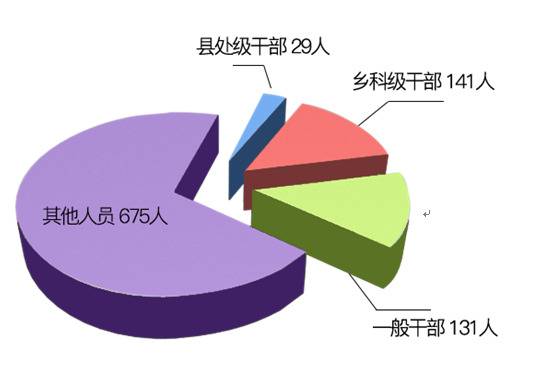 图1：全市纪检监察机关处分人员按职级划分图