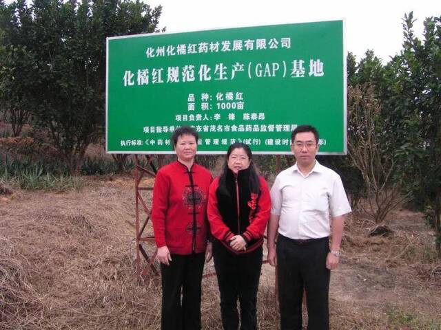 ▲化橘红规范化生产（GPA）基地（中）图/受访者提供