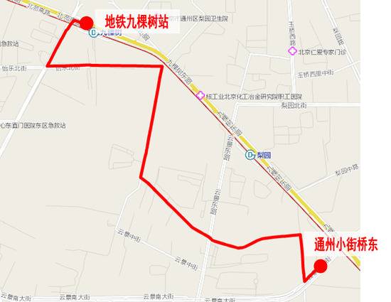 北京：下周起通州新开两条公交线 三条线调整