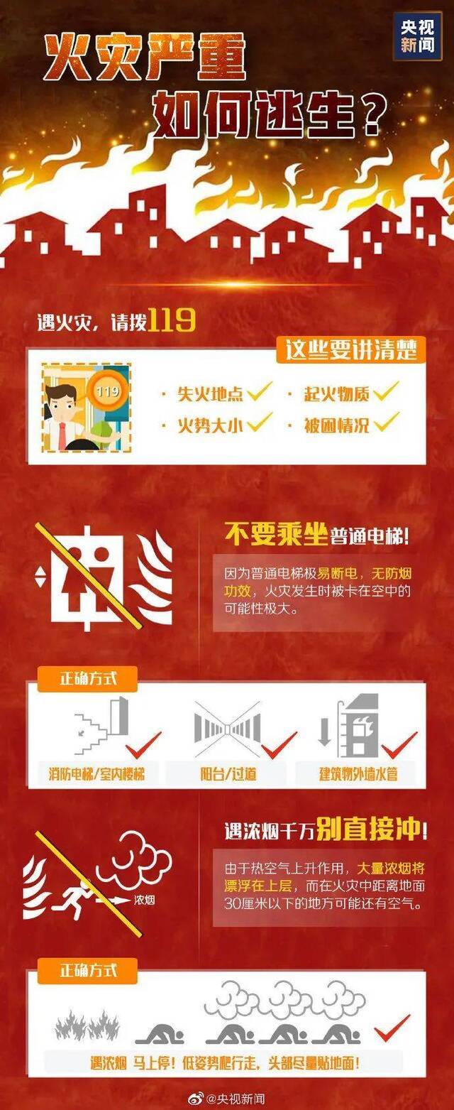 火灾中如何自救？快来学习这些防火自救知识