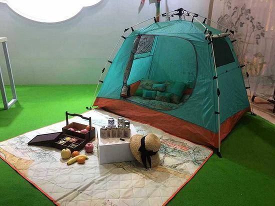 江南春色系列帐篷。摄影：方卓然