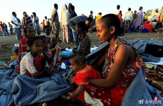 埃塞俄比亚内战，难民流落荒野