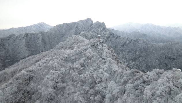 陕西多处景区银装素裹 勾勒秦巴水墨画