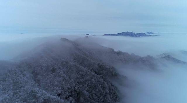 陕西多处景区银装素裹 勾勒秦巴水墨画