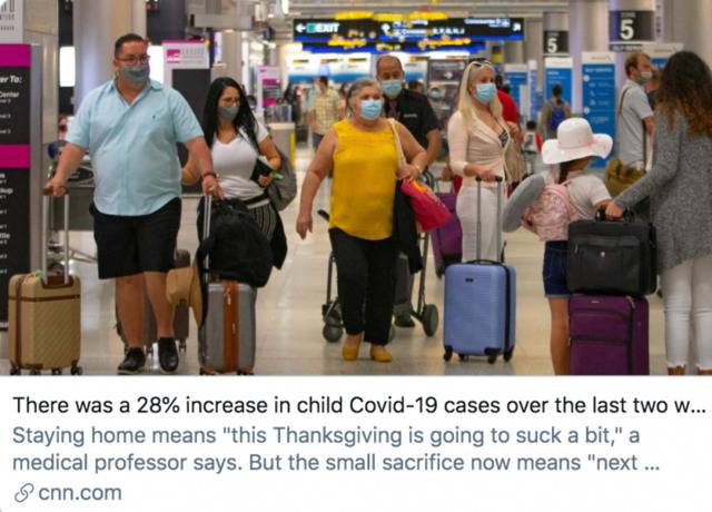 根据美国儿科学会消息，过去两周，儿童确诊病例增加了28%。/ CNN报道截图