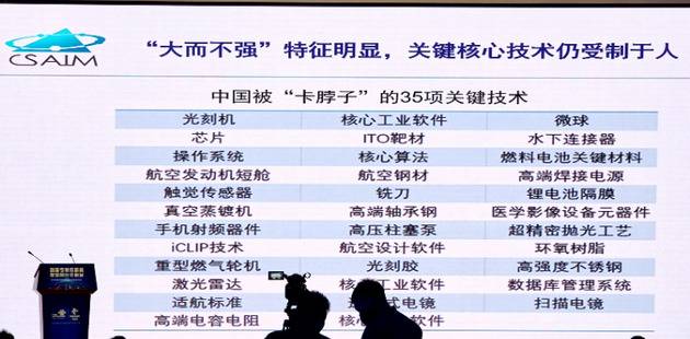 中科院大学教授:中国35项关键技术被卡脖子 基础研究投入严重不足