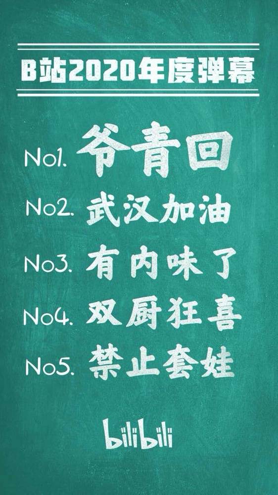 “爷青回”登顶B站年度弹幕 “有内味了”也进前五了