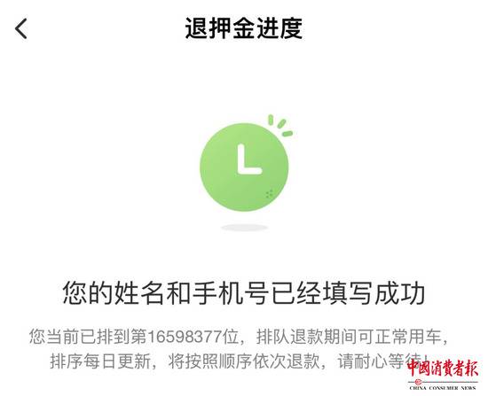 退押金官司小黄车又赢了！等退押金，或许还要988年……