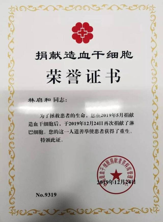 全国仅十人！我校林启和获2019年度“中国大学生自强之星标兵”！