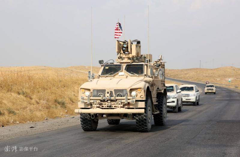 2019年，美军在叙利亚北部执行任务来源：澎湃影像平台