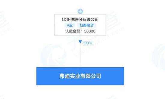 比亚迪成立弗迪实业有限公司，后者经营范围含AI应用软件开发等